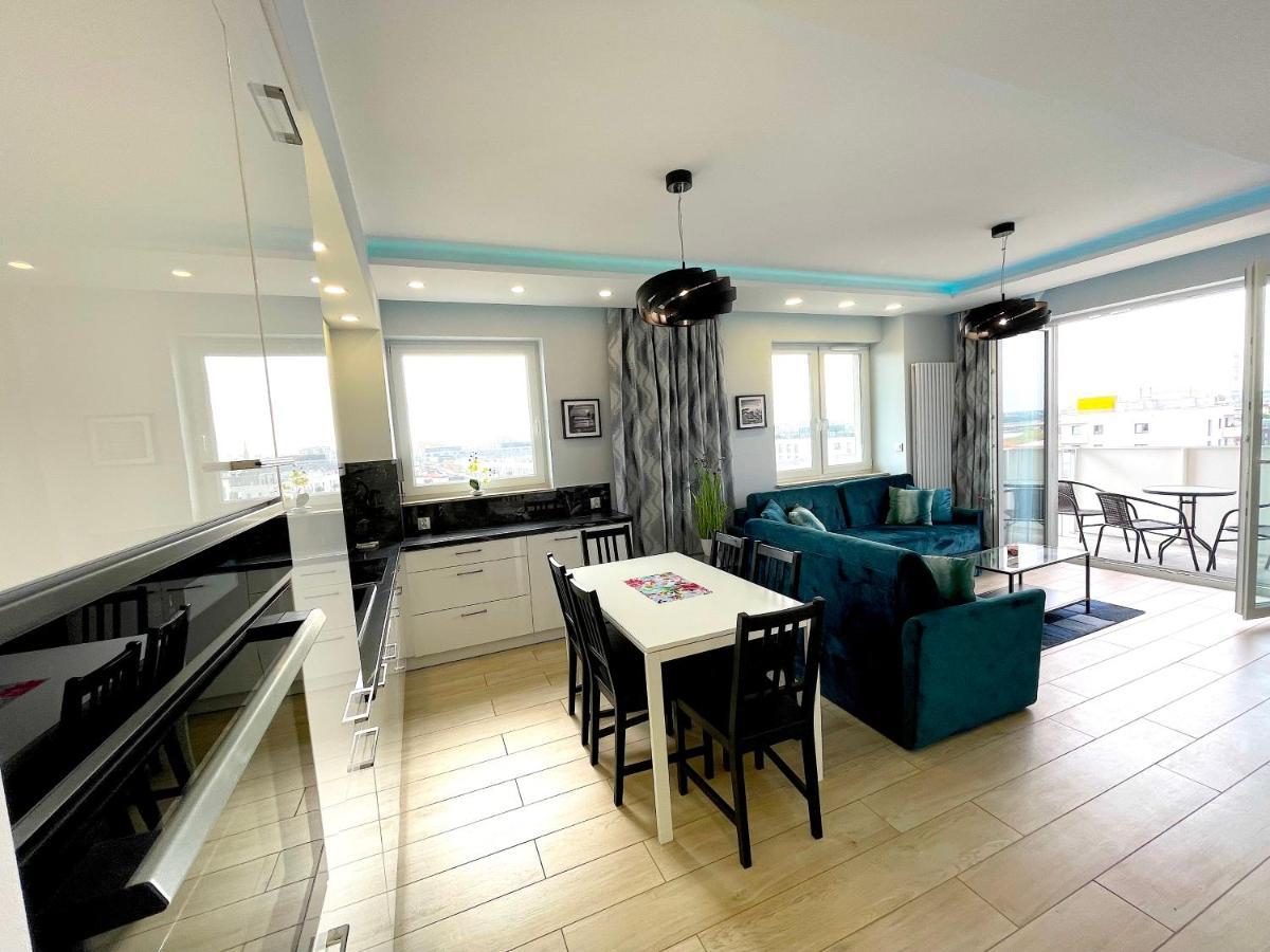 Apartament Z Tarasem I Widokiem Na Odre Wrocław Exteriör bild