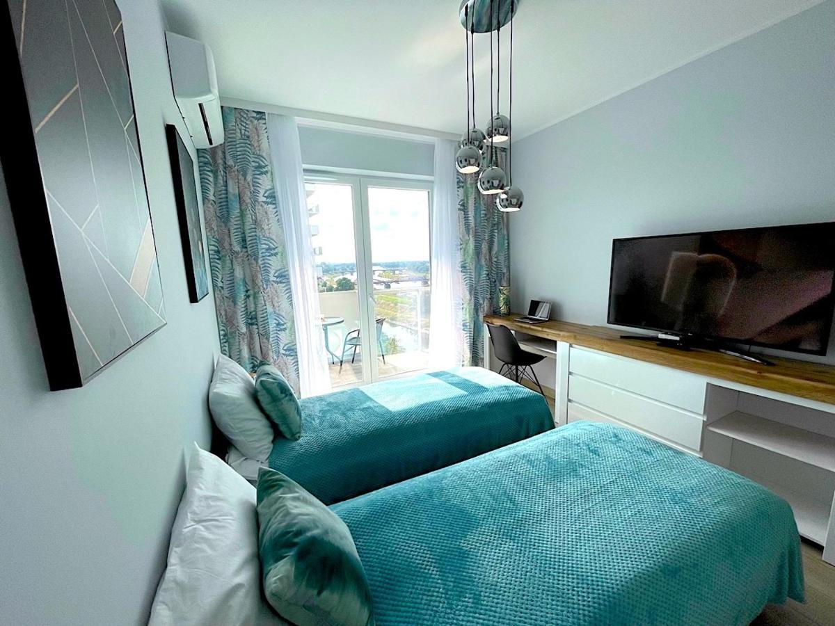 Apartament Z Tarasem I Widokiem Na Odre Wrocław Exteriör bild